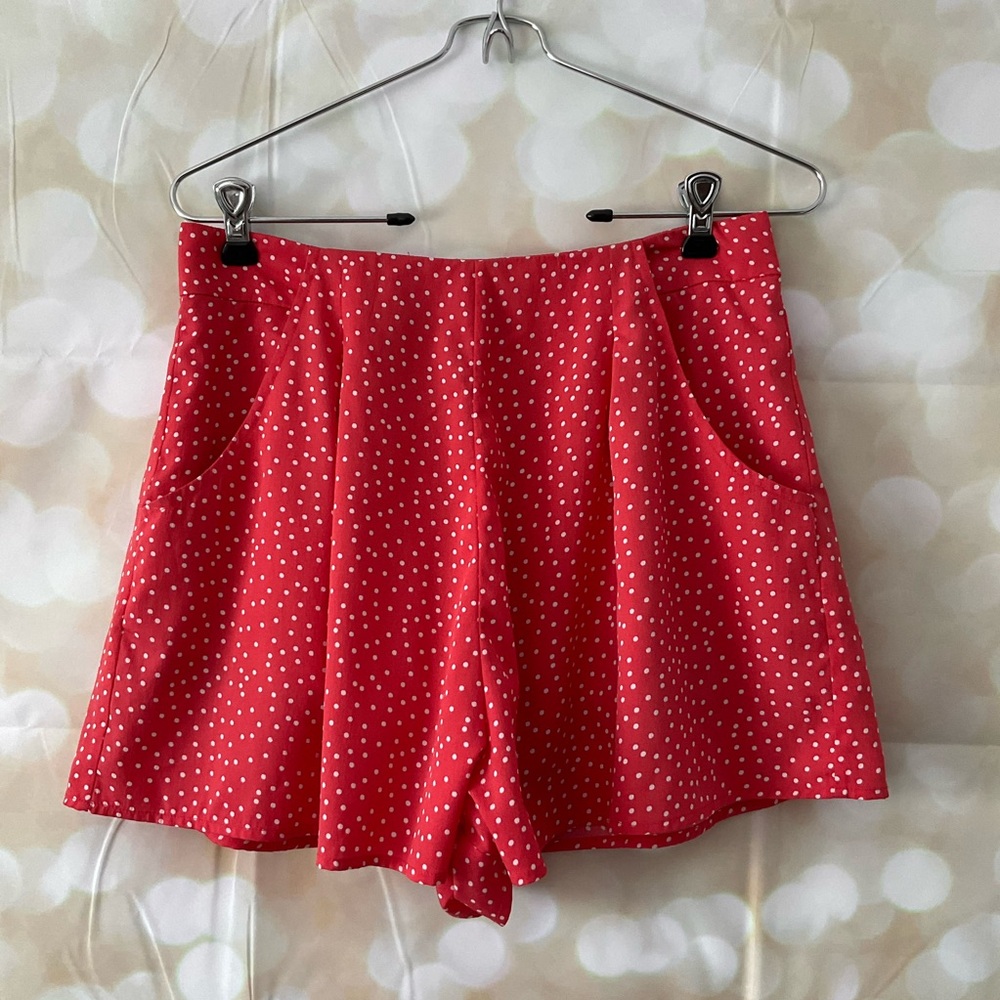 Ale by Alessandra Red Polka Dot Shorts